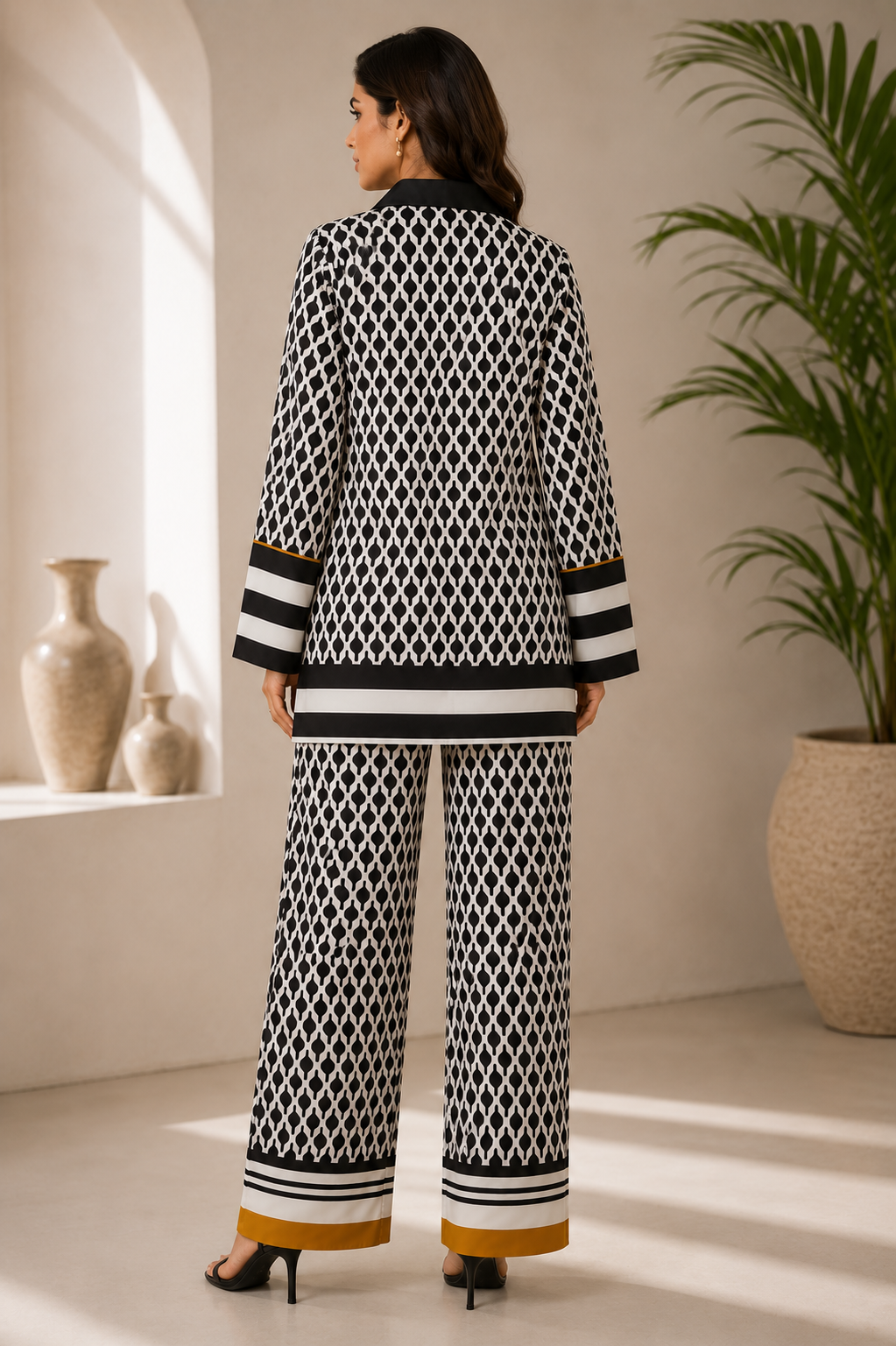 Monochrome Printed Co-ord Set